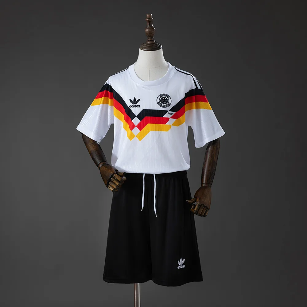Camisa Retrô 1990 Germany Home de Futebol AAA qualidade de fã Tamanho Infantil — main view