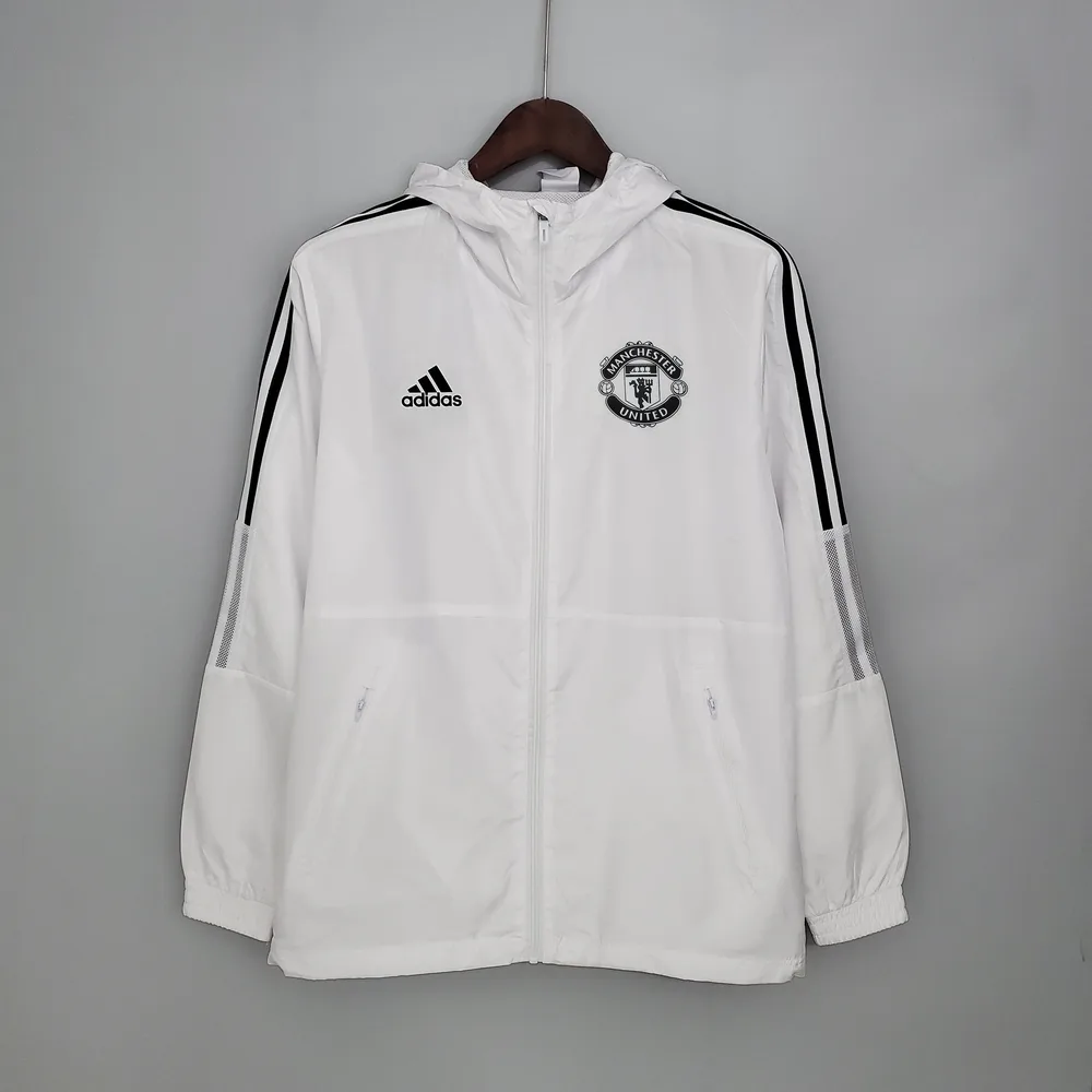 2021/2022 Manchester United Jaqueta Corta-Vento Branca — main view