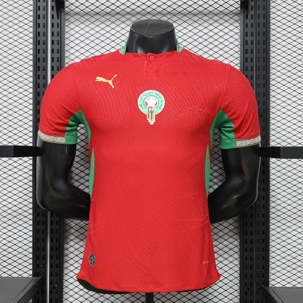 نسخة اللاعب 2026 قميص كرة القدم الوطني المغربي الأساسي درجة المشجع AAA — main view