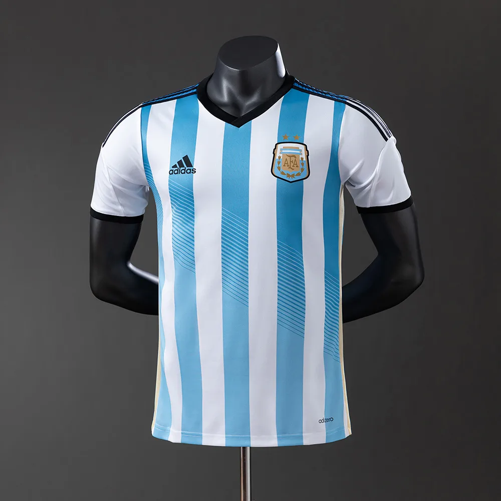 قميص الأرجنتين الوطني المنزلي للنسخة القديمة 2014 نسخة اللاعب — main view