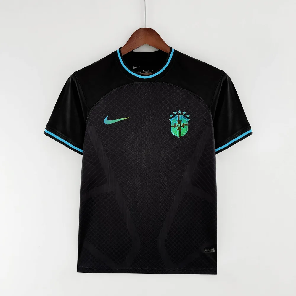 2022 Brasilien Konzept Edition Trikot Schwarz — main view