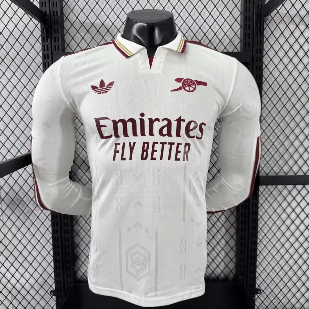 2025/2026 Langarm Spielerversion Arsenal Third Auswärts Fußballtrikot  — main view