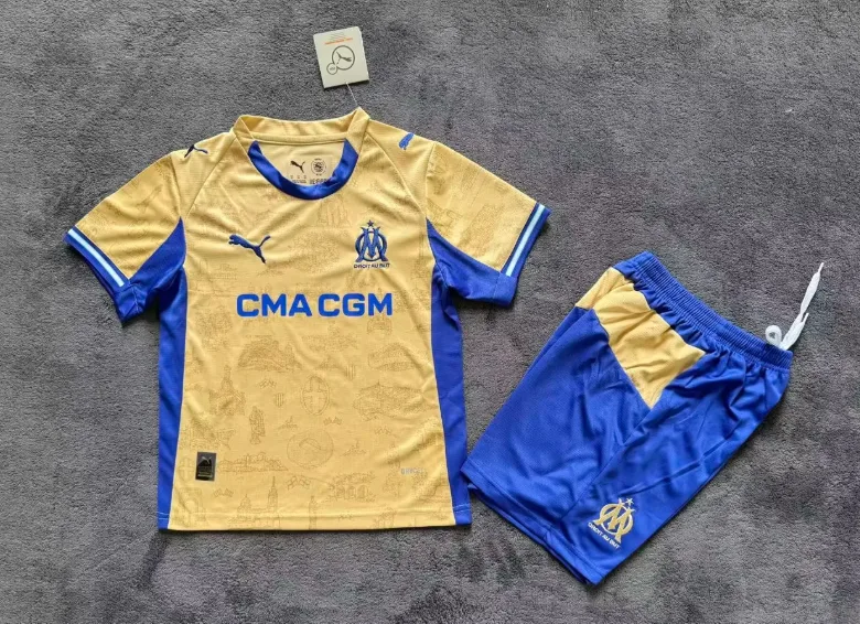 2025/2026 Olympique de Marseille Fourth Away Fußballtrikot  Kindergröße — main view