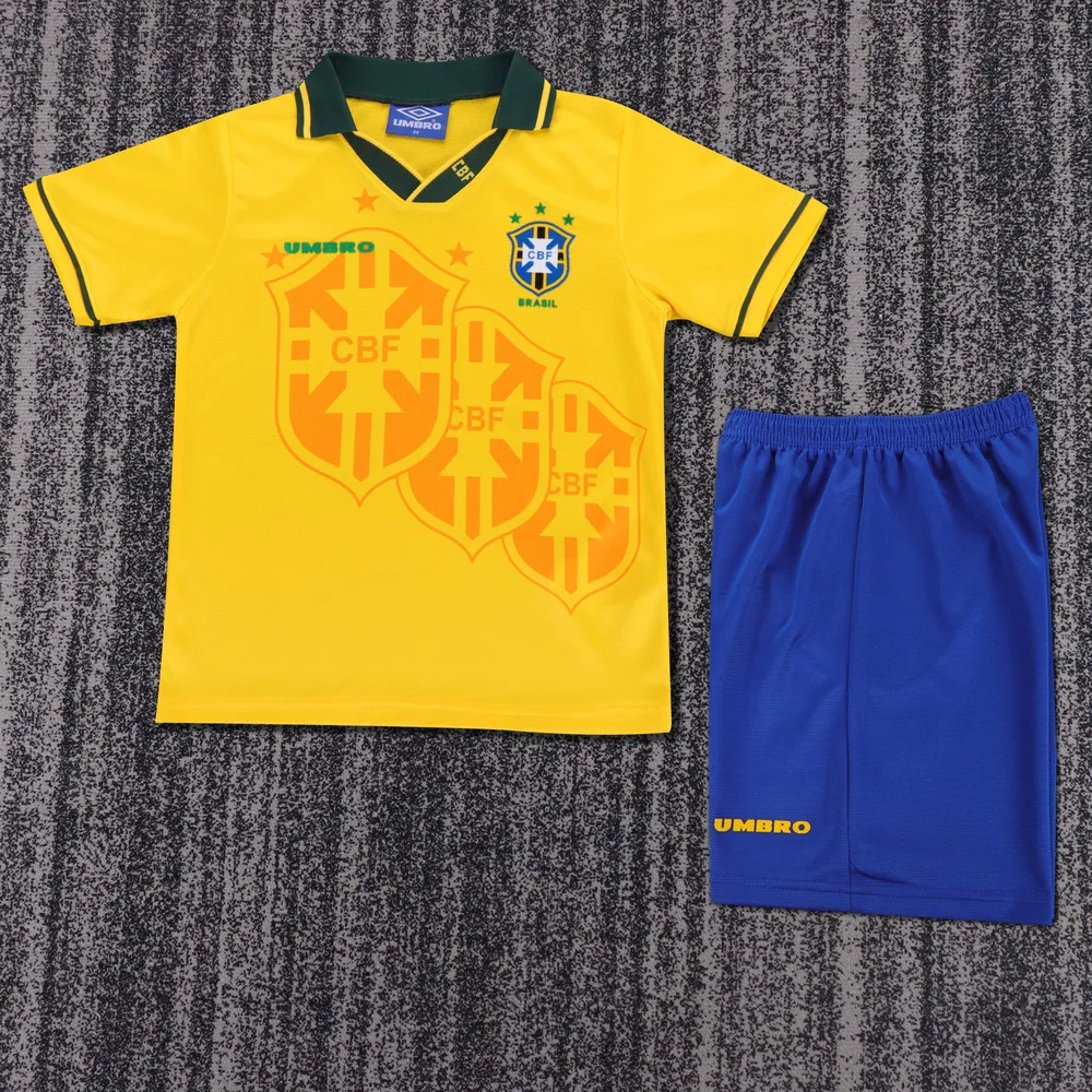 Camisa de Futebol Retro 1994 Brasil Casa   Tamanho Infantil — main view