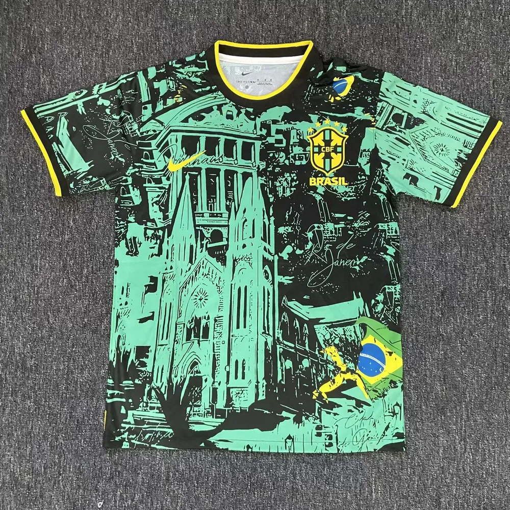 2024 Brazil Special Edition Green Football Shirt  — main view