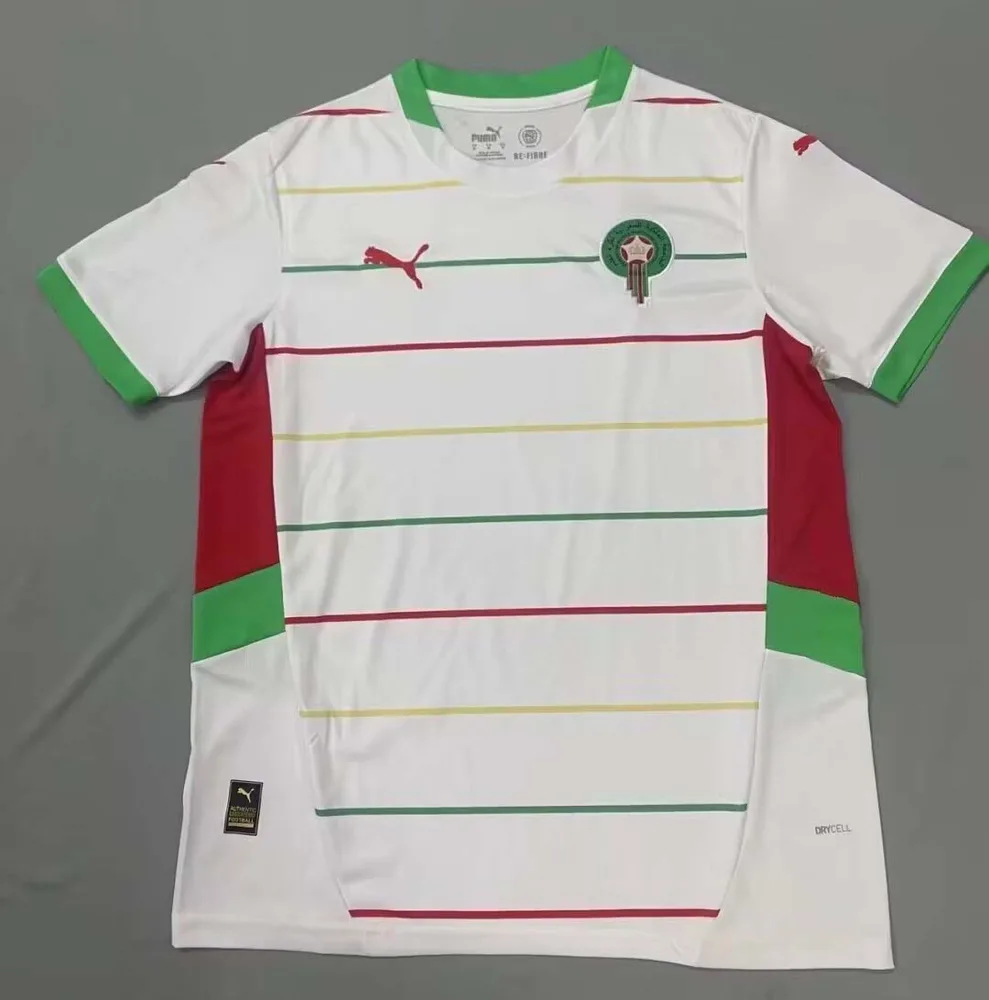 2024 Marokko Nationalmannschaft Auswärts Fußballtrikot AAA Fan-Qualität — main view