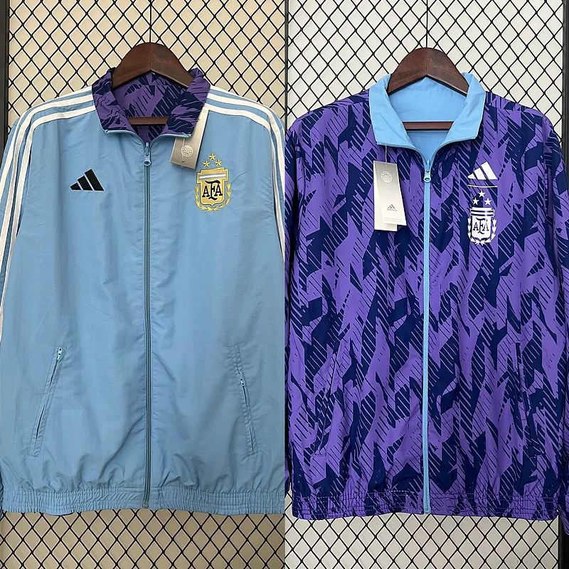 2024 Argentinien Wendbare Windjacke Fußballtrikot  — main view
