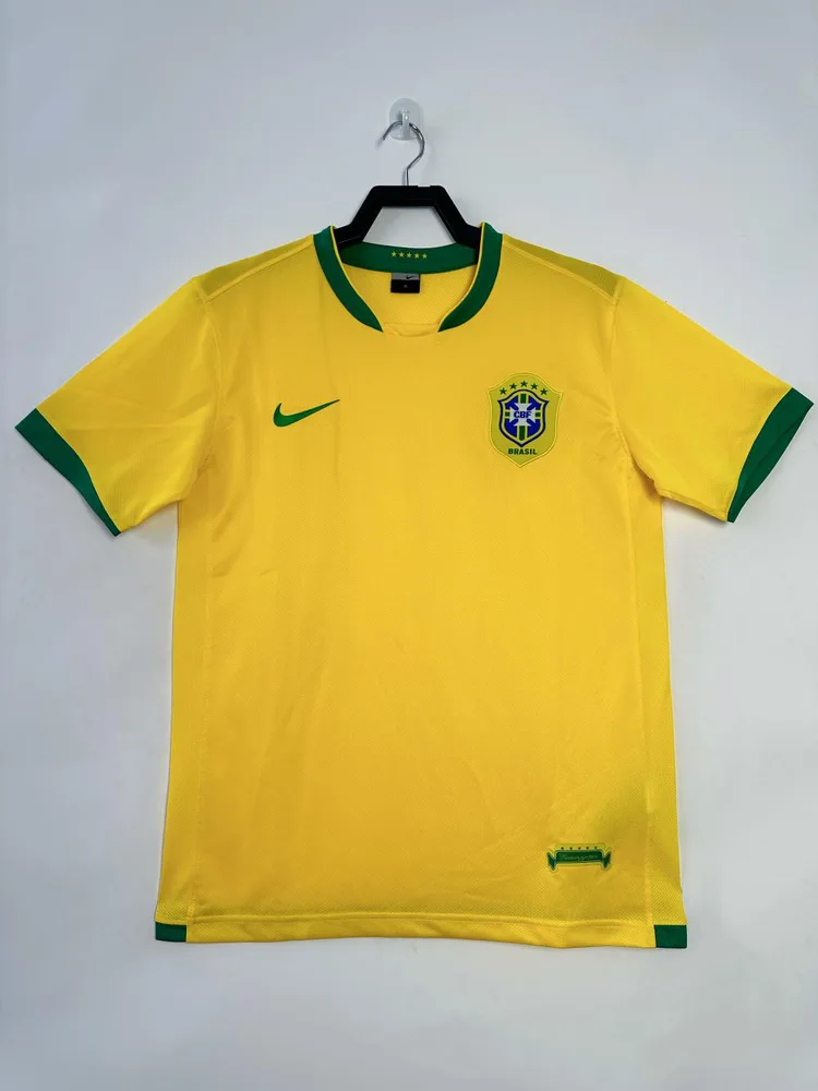 2006 قميص البرازيل المنزلي رجعي جودة تايلاندية — main view