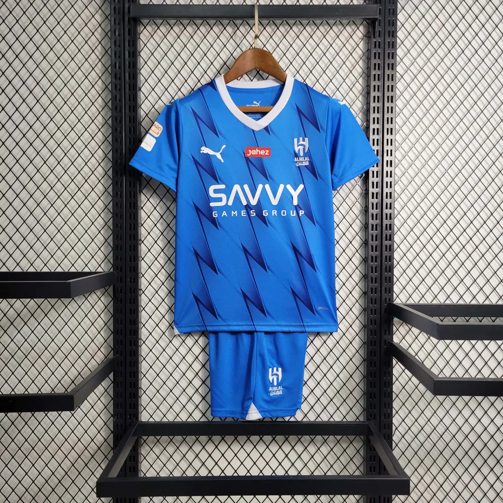 2023/2024 Al-Hilal Saudi Home Football Shirt Kids Size — main view