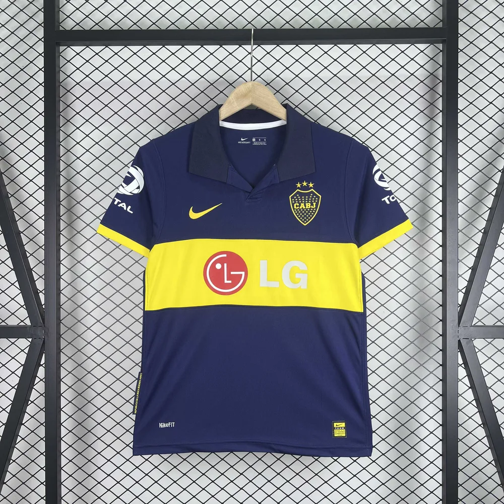 2009/2010 Retro Boca Juniors Heim Fußballtrikot   — main view