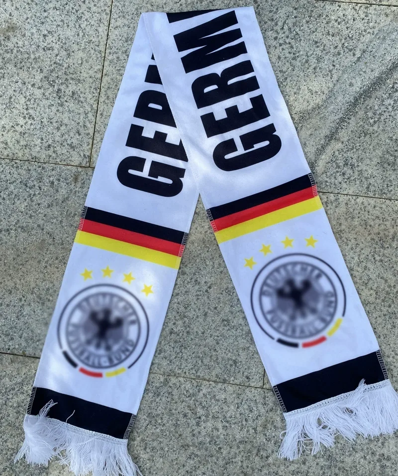 2026 World Cup Germany Fan Soccer Scarf White — main view