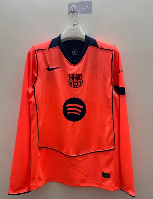 2025/2026 Long Sleeve Barcelona Third Away Football Jersey  — main view