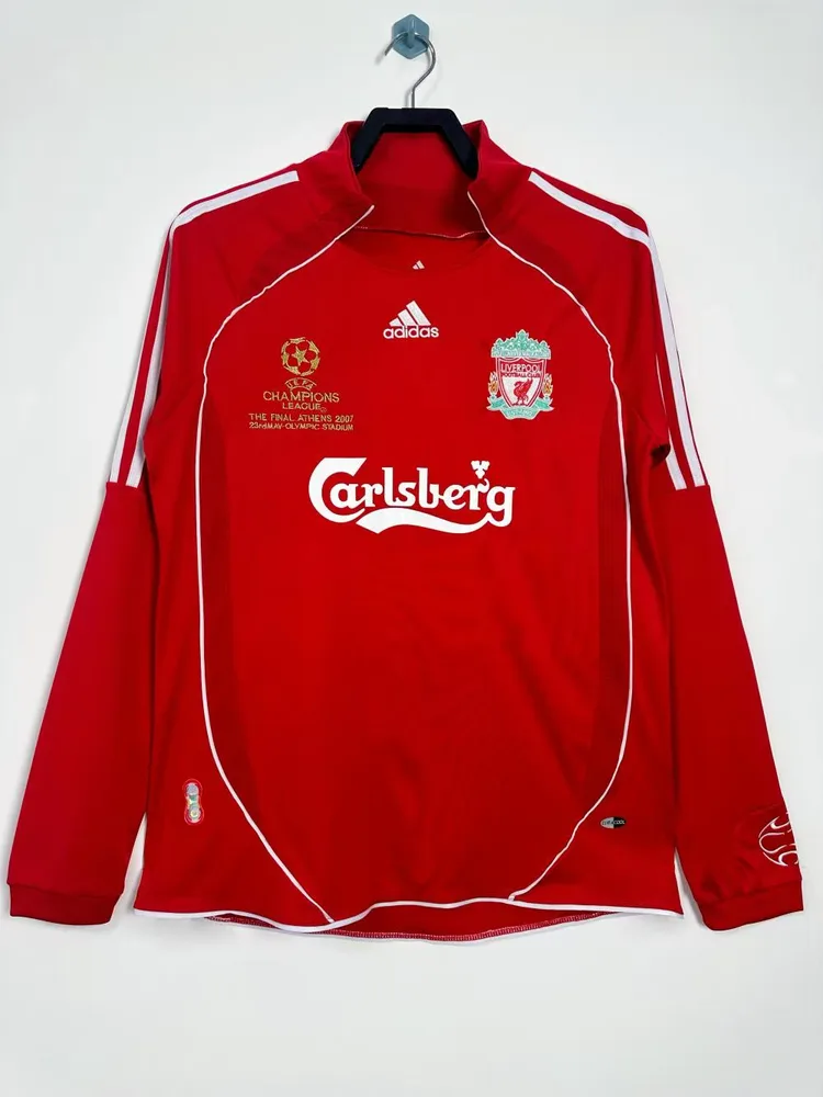 2006/2008 Camisa Retrô Liverpool Champions League Home Manga Longa  — main view