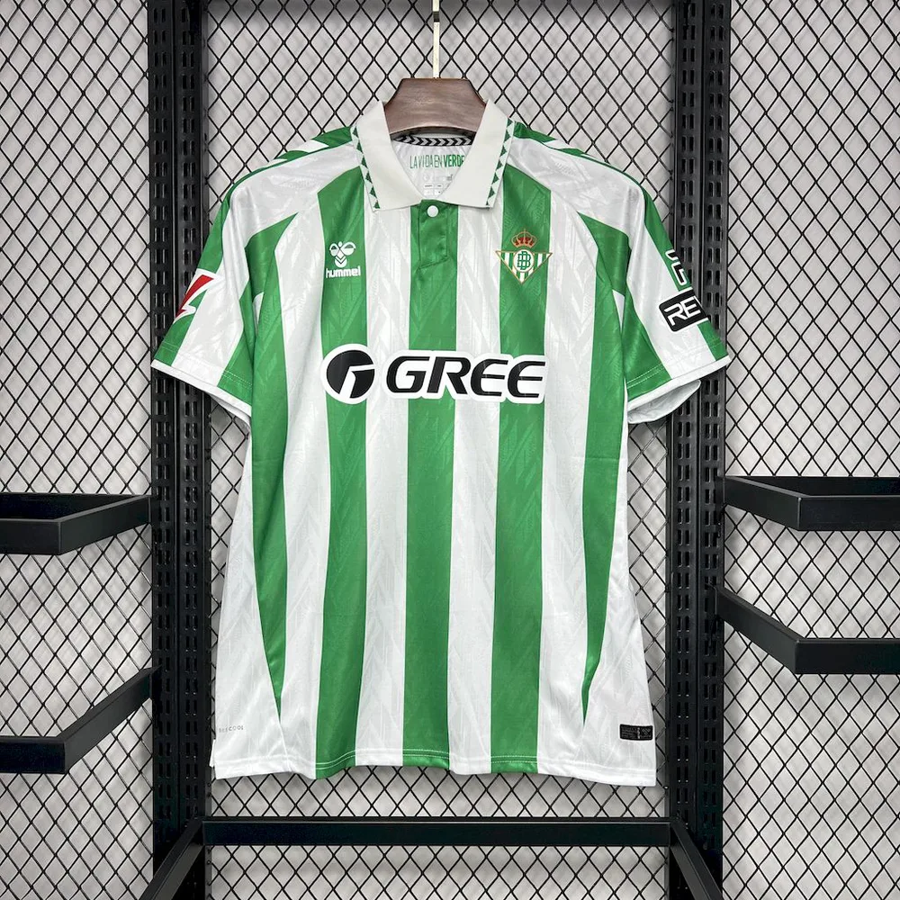 2024/2025 Real Betis Home With Sponsors Football Shirt  — main view