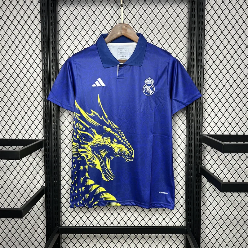 2024/2025 Real Madrid Blue Dragon pattern Special Edition Jersey — main view