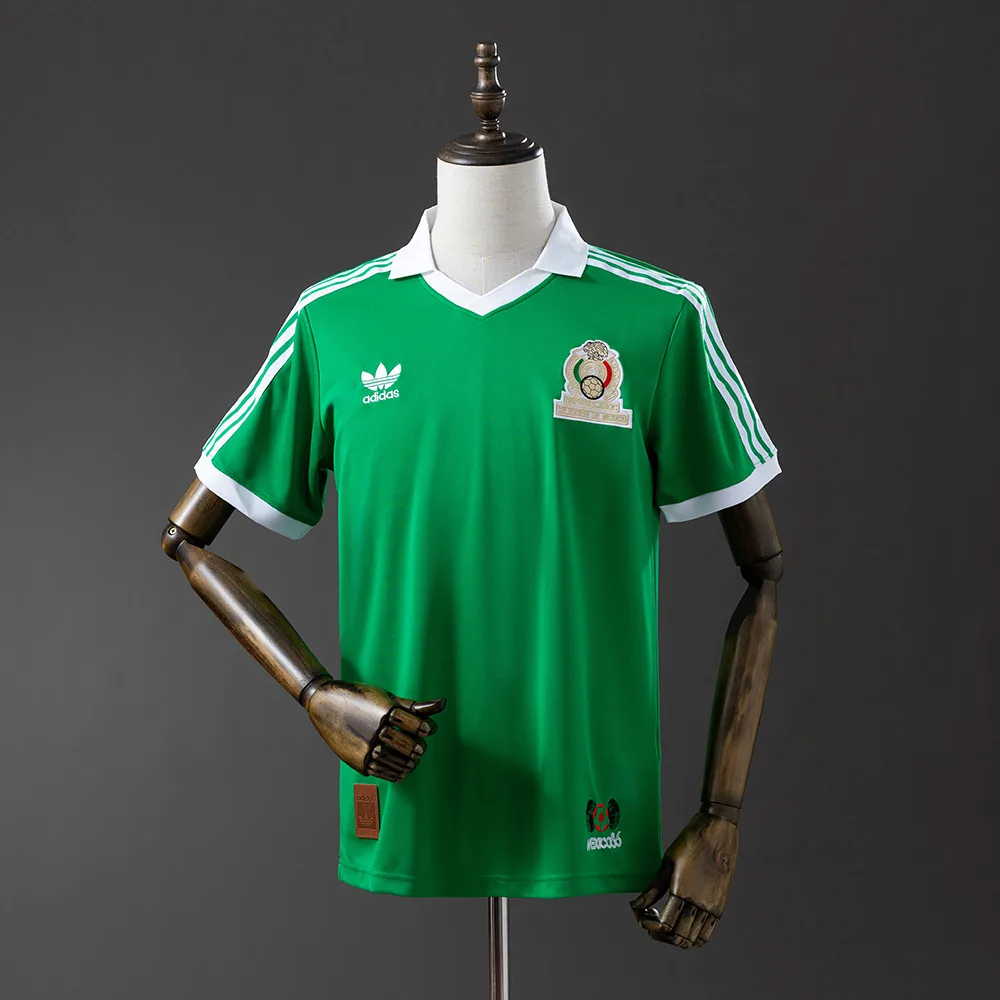 1986 Retro Mexiko Nationalmannschaft Heimtrikot AAA Fanqualität — main view