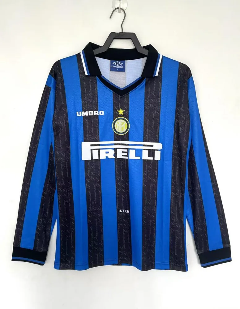 1997/1998 Retro Camiseta Local Internazionale Milan Manga Larga  — main view