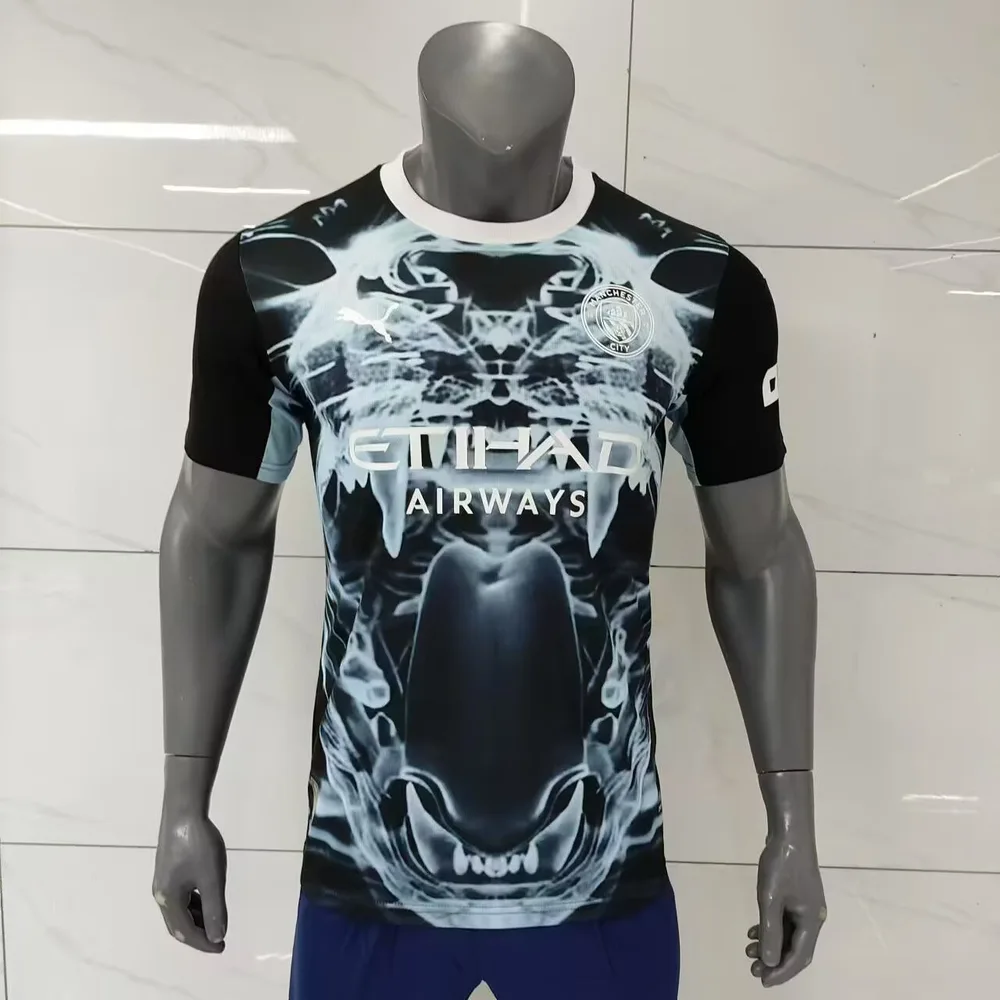 2025/2026 Player Version Manchester City Black And Blue Concept Version Football Jersey  — main view