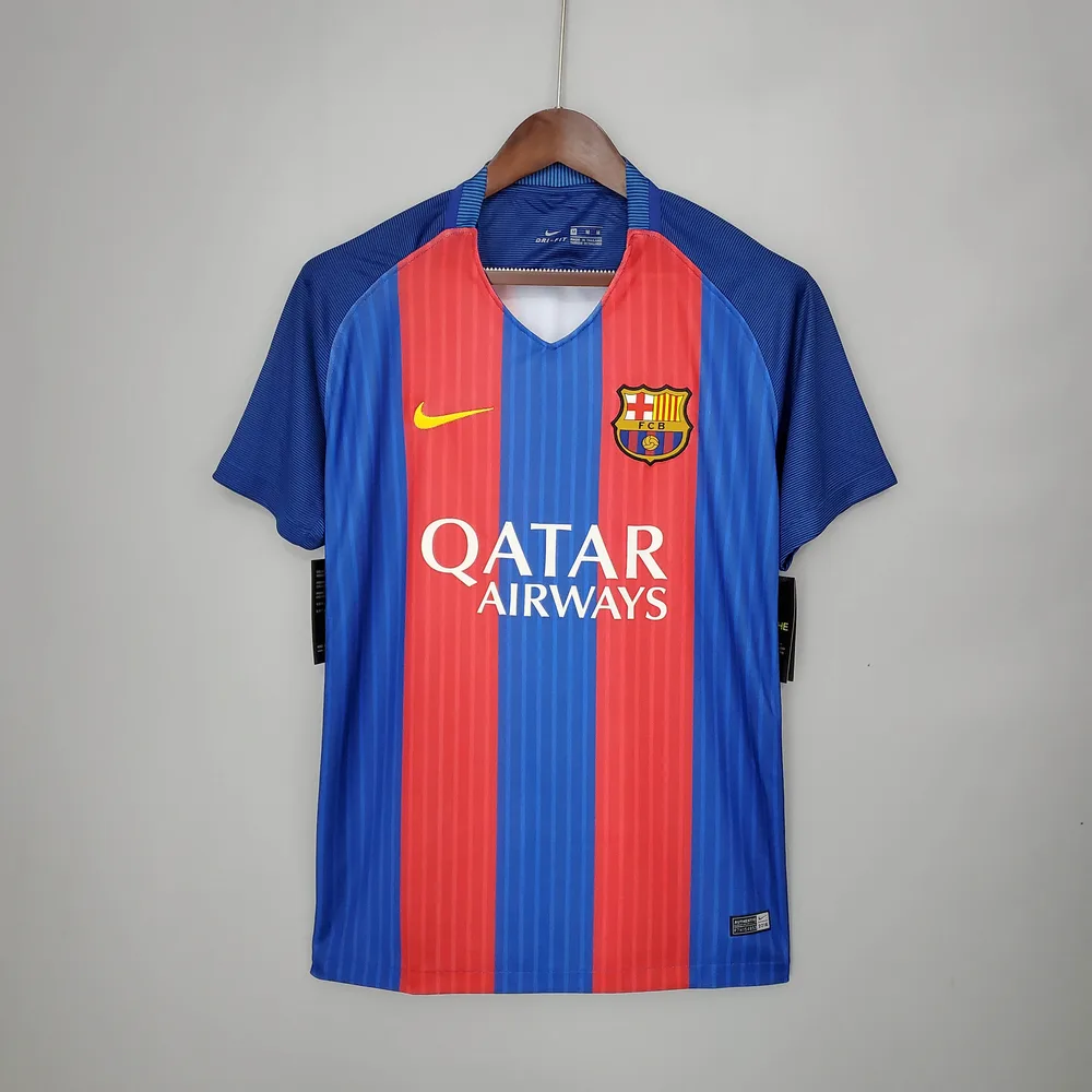 2016/2017 Camisa Retrô Barcelona Futebol Casa  — main view