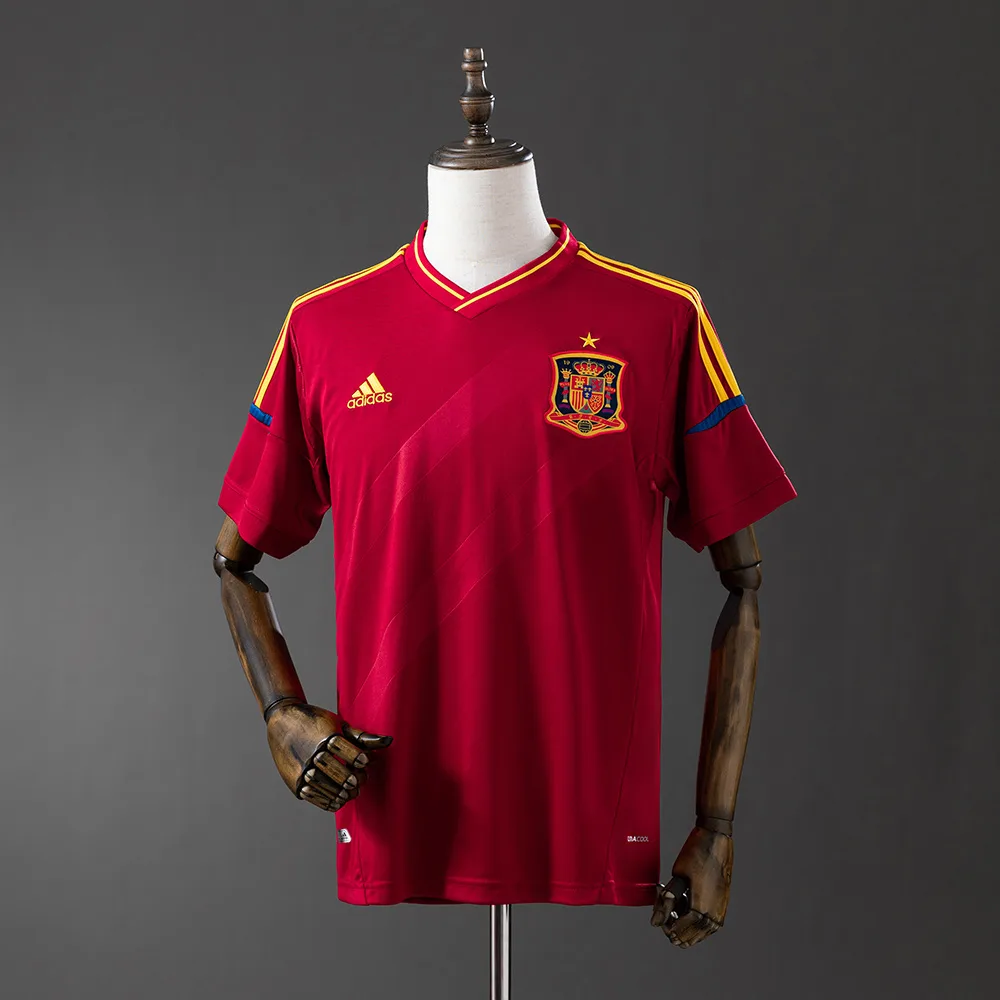 2012 Retro España Local Camiseta AAA calidad aficionado — main view