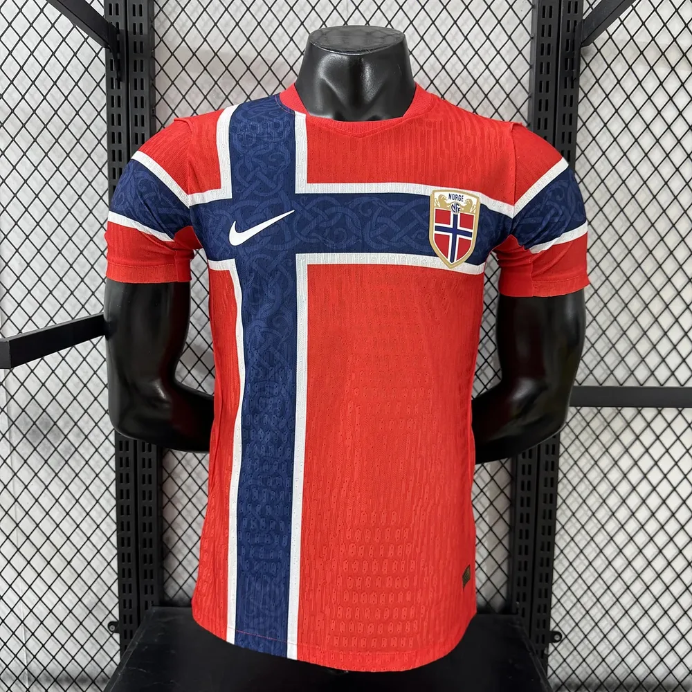 2026 Version Joueur Maillot Domicile Équipe Nationale Norvège AAA qualité fan — main view