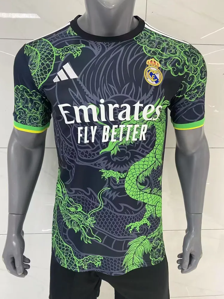 2025/2026 Spieler Version Real Madrid Grüner Drachen Sonderausgabe Fußballtrikot  — main view