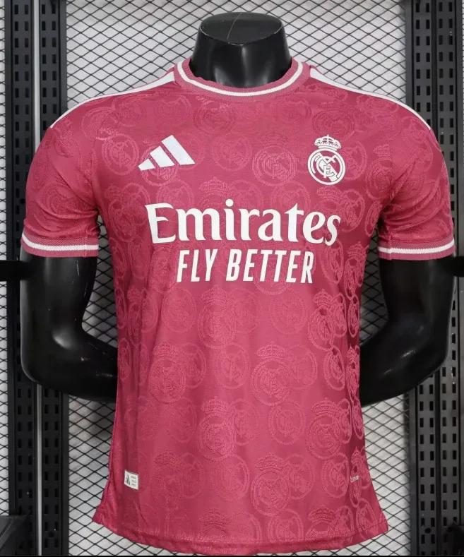 2026/2027 نسخة اللاعب ريال مدريد إصدار خاص أحمر قميص كرة قدم  جودة تايلاندية — main view