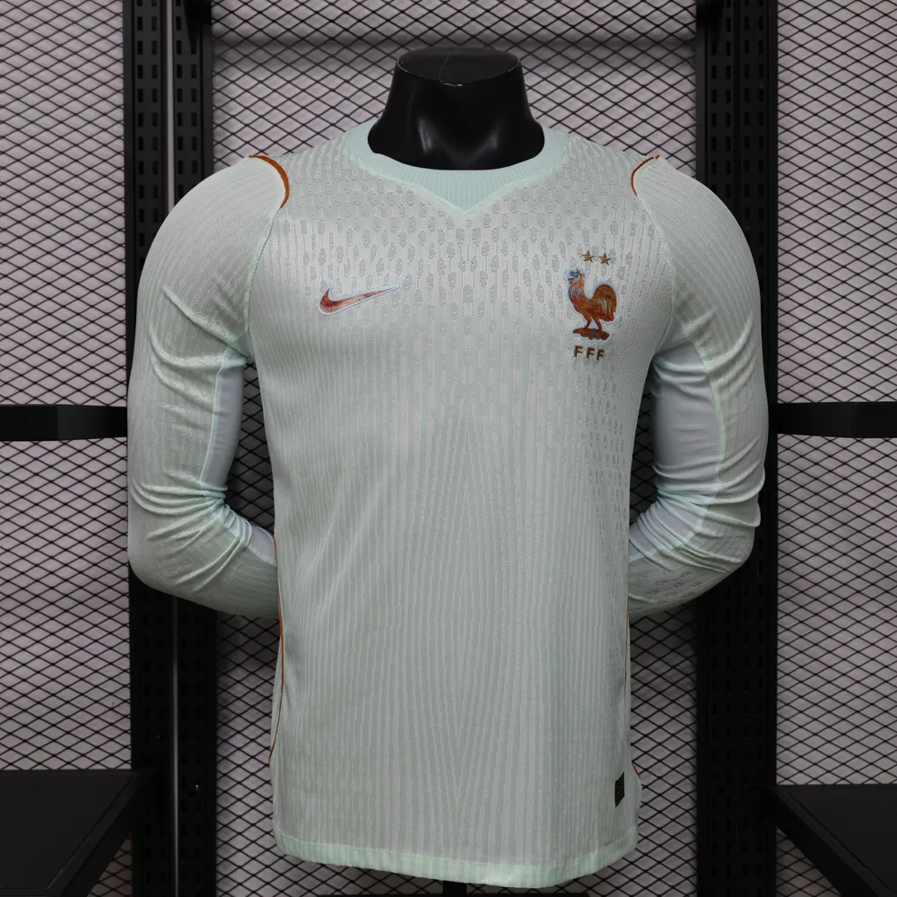 2026 Langarm Spielerversion Frankreich Nationalmannschaft Auswärts-Fußballtrikot AAA Fan-Qualität — main view