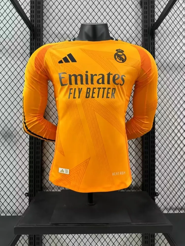 2024/2025 Version Joueur Real Madrid Extérieur Manches Longues Maillot  — main view