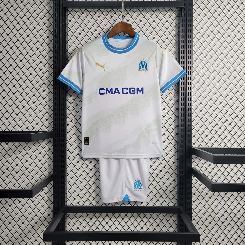 2023/2024 Olympique de Marseille Camisa Principal Futebol  Tamanho Infantil — main view