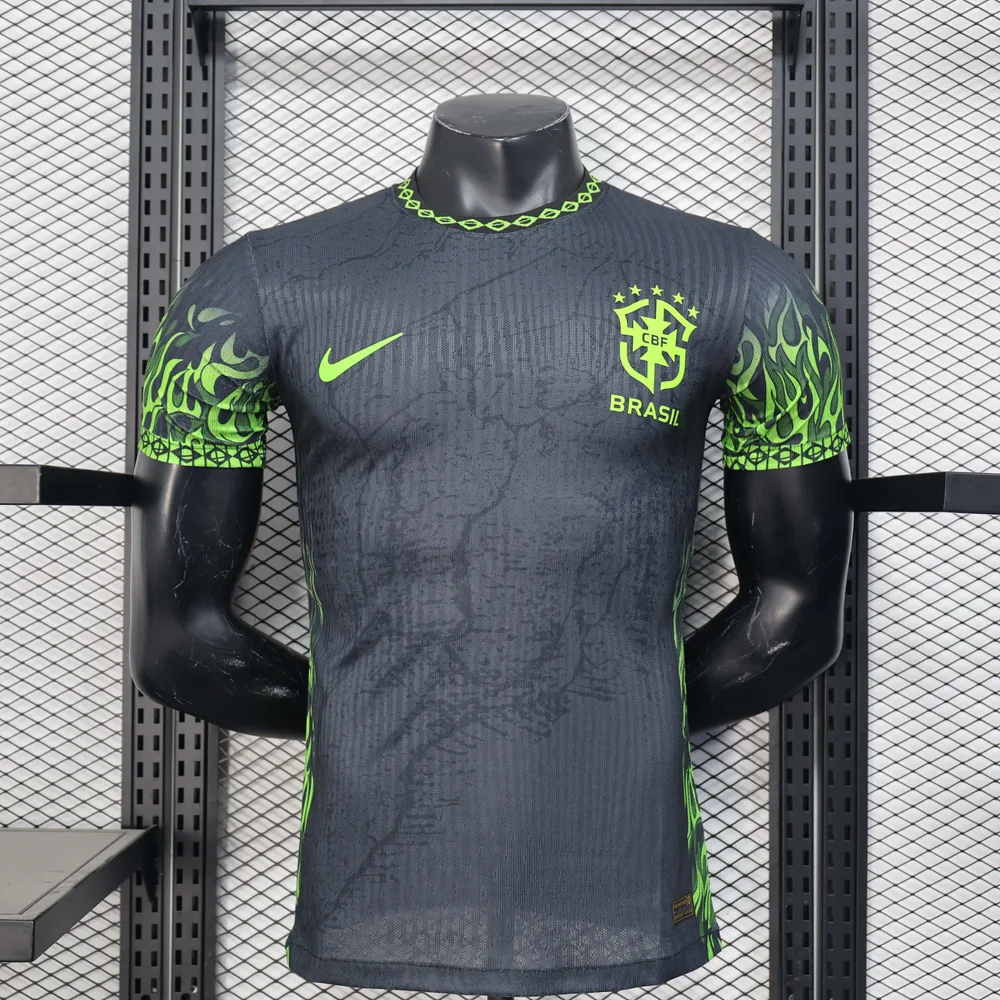 Camisa de Futebol Preta Edição Especial Versão Jogador Brasil 2025 AAA qualidade fã — main view