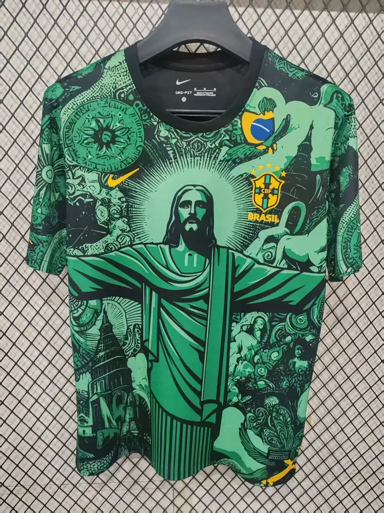Maillot Jesus Fruit Vert Brésil 2025/2026  — main view