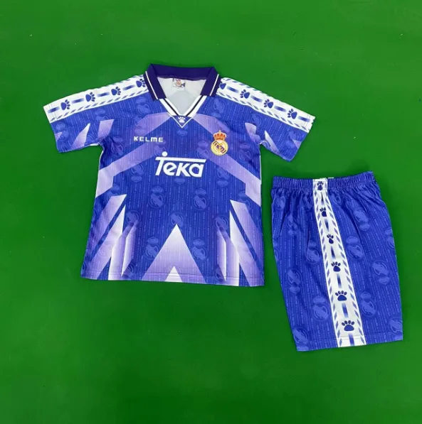 1996-1997 Retro Real Madrid Auswärts Fußballtrikot  Kindergröße — main view
