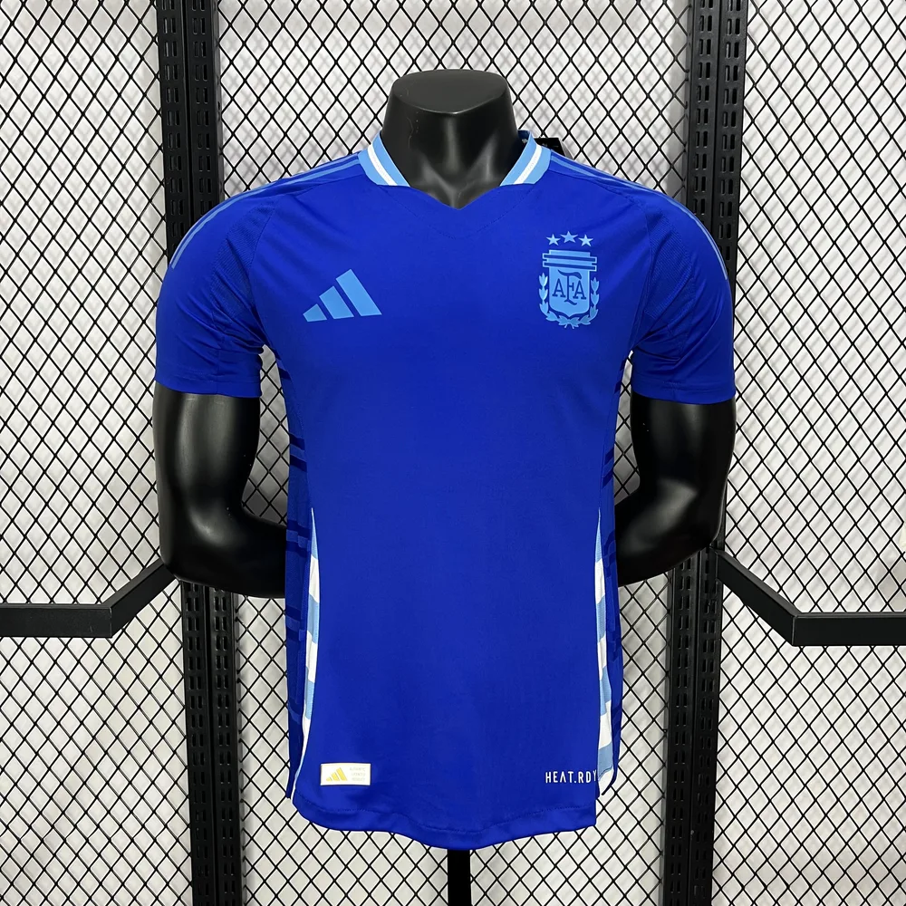 2024-2025 Spielerversion Argentinien Auswärts Fußballtrikot  — main view