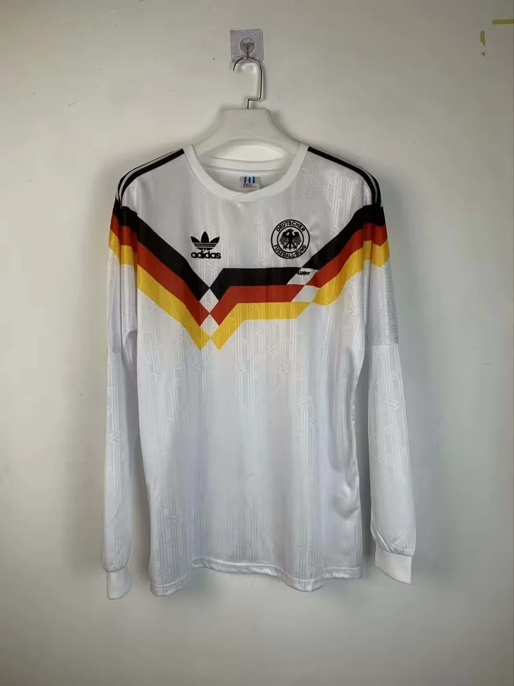 Camisa Retrô 1990 Manga Longa Germany Home de Futebol AAA qualidade de fã — main view