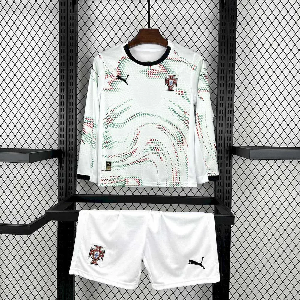 2025/2026 Langarm Portugal Auswärts Fußballtrikot  Kindergröße — main view
