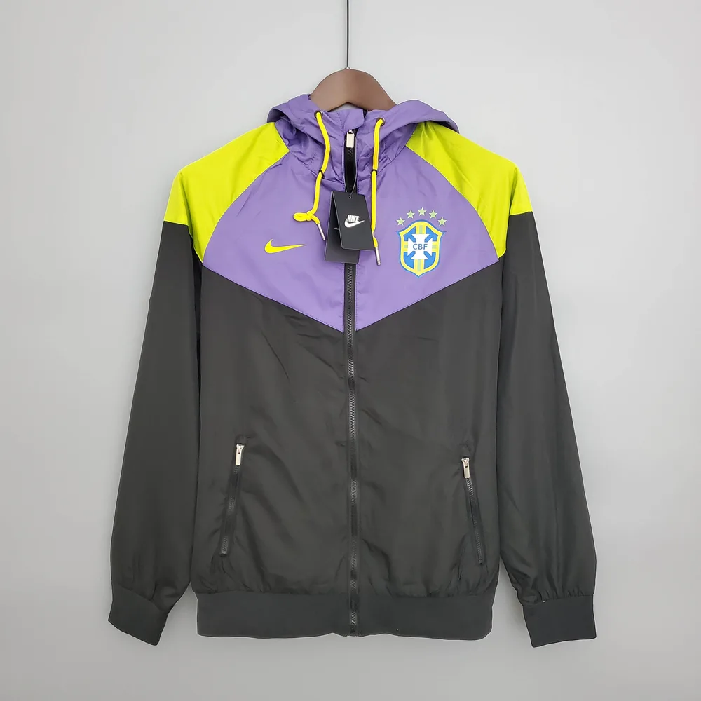 Chubasquero de la Selección Brasileña Púrpura-Negro — main view