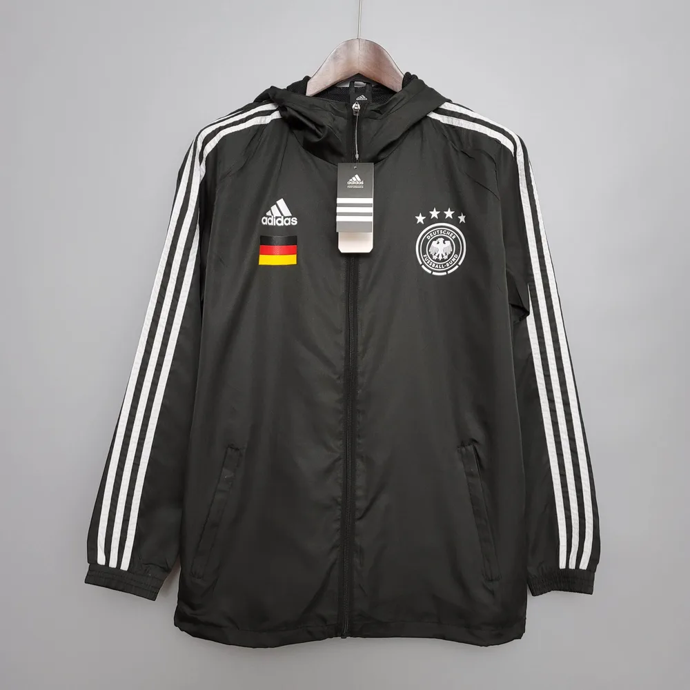 Camiseta de Fútbol Alemania Negra Chubasquero 2021 — main view