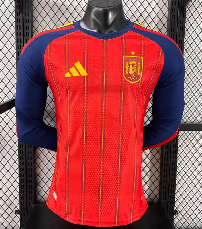 2026 Langarm Spielerversion Spanien Heimtrikot  — main view