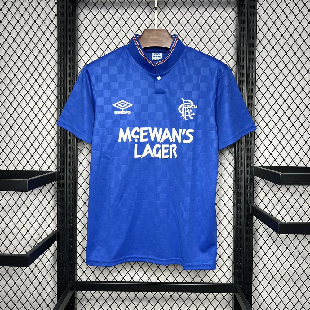 1987/1990 Retro Rangers Heim-Fußballtrikot  — main view