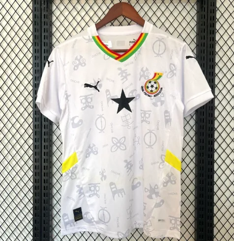 Camisa de Futebol Casa Seleção Gana 2025 AAA para Torcedores — main view