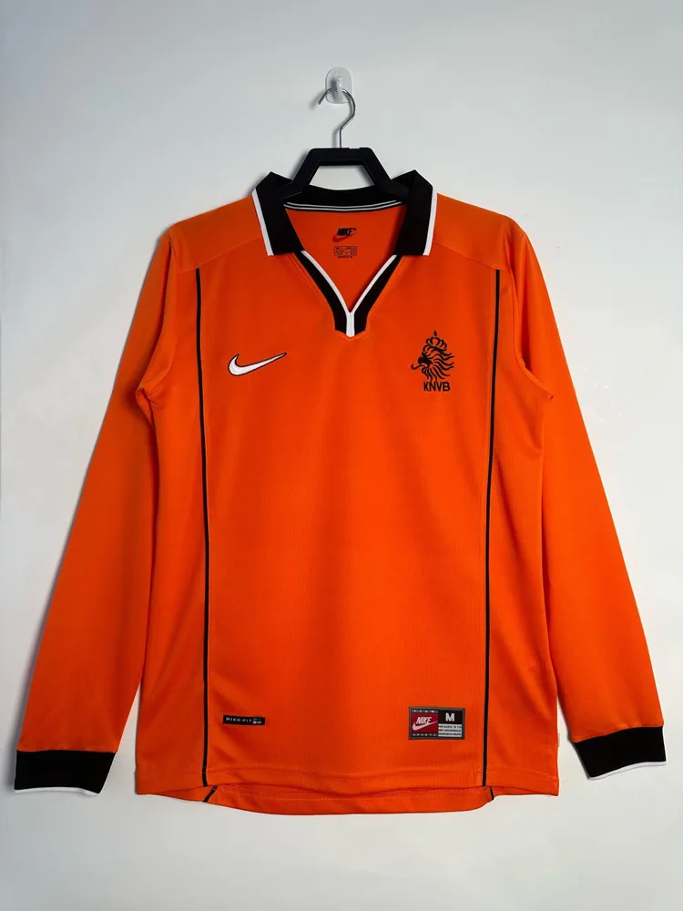 Maillot Domicile Rétro Pays-Bas 1998 Manches Longues  — main view