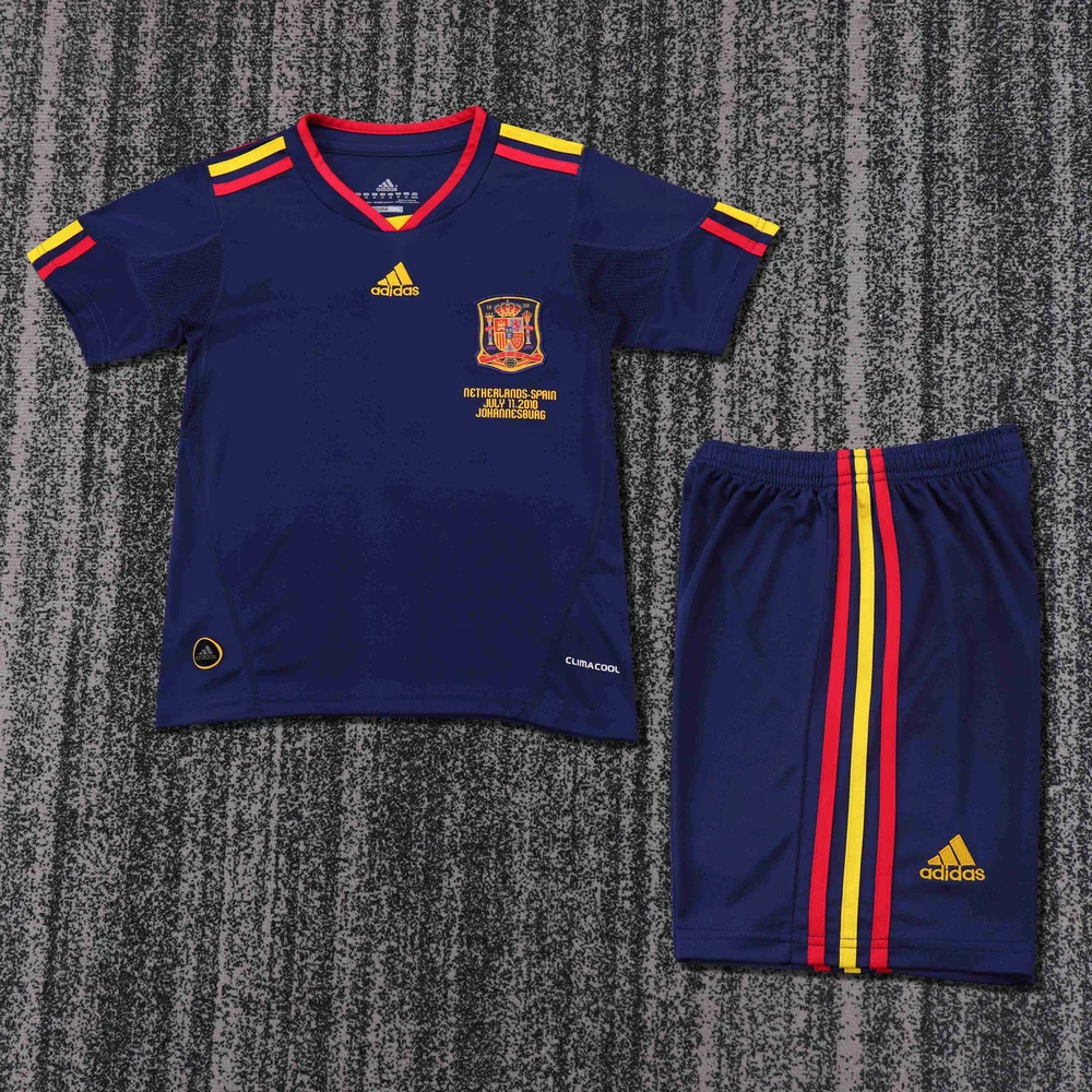 Maillot de football extérieur rétro Espagne 2010   taille enfant — main view