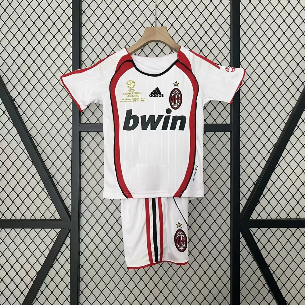 2006/2007 Retro AC Mailand Auswärts Fußballtrikot  Kindergröße — main view