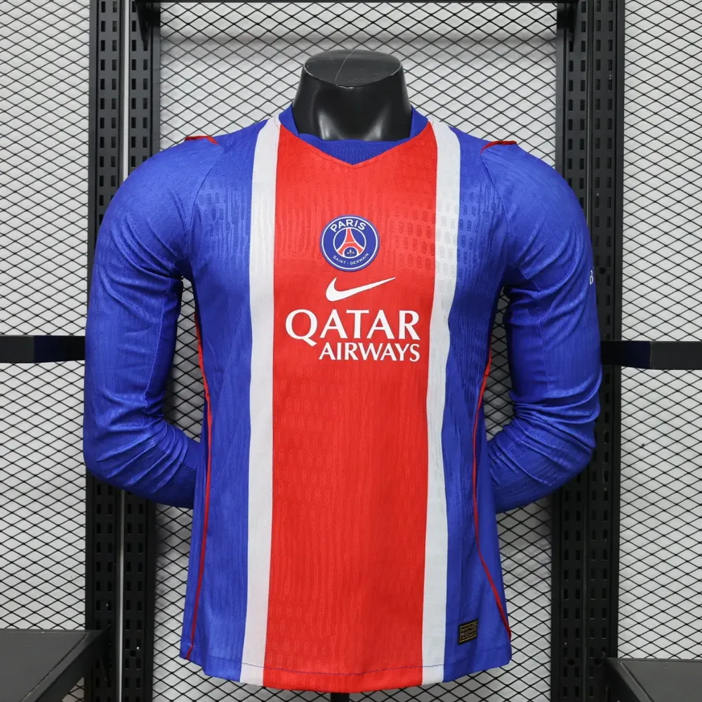 2026/2027 كم طويل نسخة اللاعب باريس سان جيرمان قميص المنزل لكرة القدم جودة تايلاندية  — main view