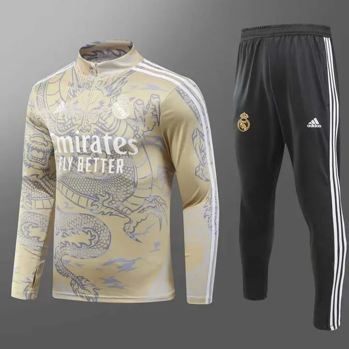 Chándal de Entrenamiento Media Cremallera Edición Especial Real Madrid Amarillo 2023/2024 Set — main view