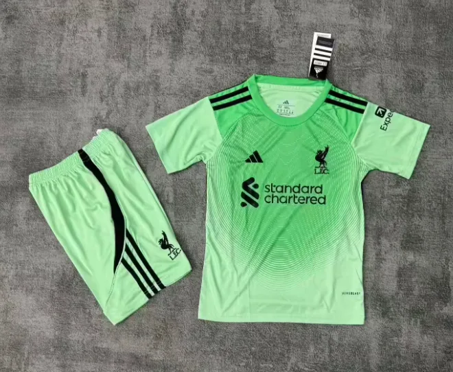 2025/2026 قميص حارس ليفربول الأخضر جودة تايلاندية مقاس أطفال — main view
