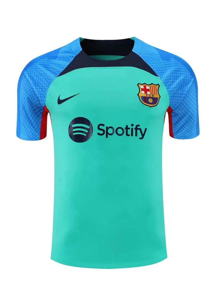 2022/2023 Barcelona Trikot Trainingsbekleidung Grün Blau — main view