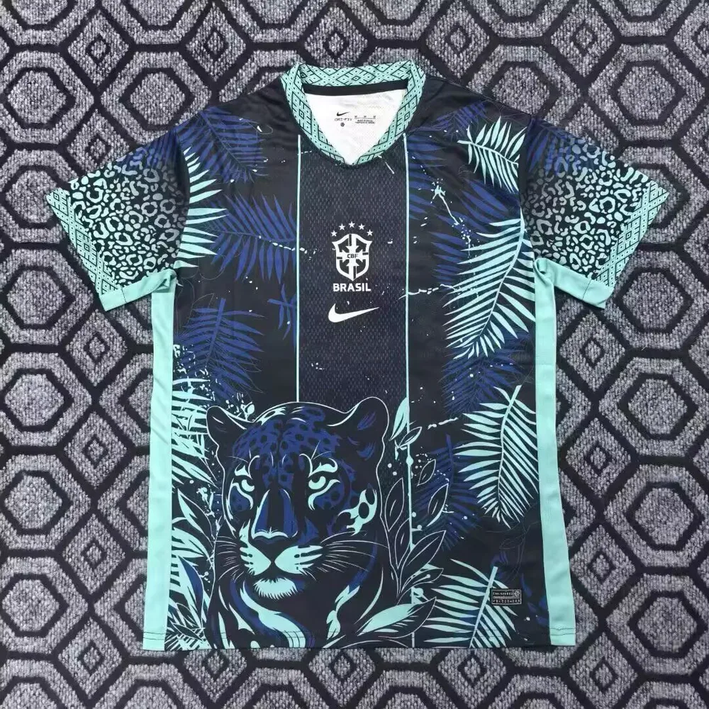 2025/2026 Brazil Special Edition Bleu Guépard Football Shirt  — main view