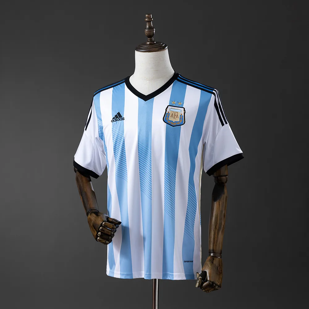 2014 Retro Argentina National Team Home Jersey  — main view